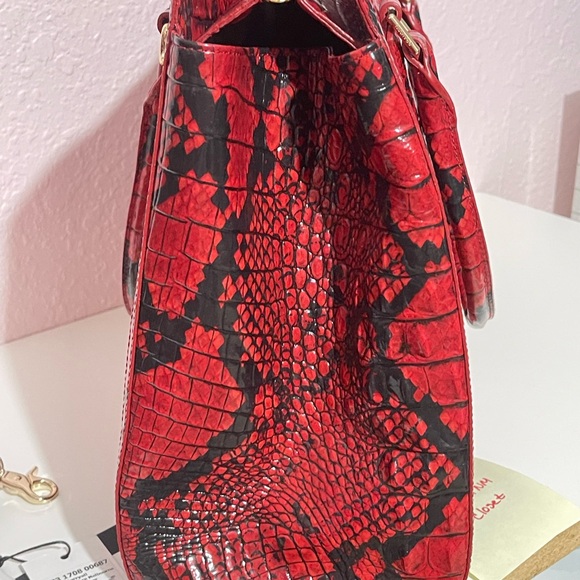 Brahmin Finley Carryall Satchel Lipstick Ombre Melbourne - Picture 4 of 11